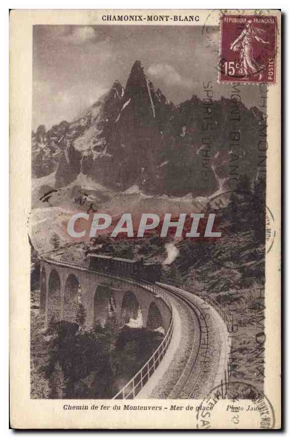 CPA Chemin de Fer Montenves Mer de Glace