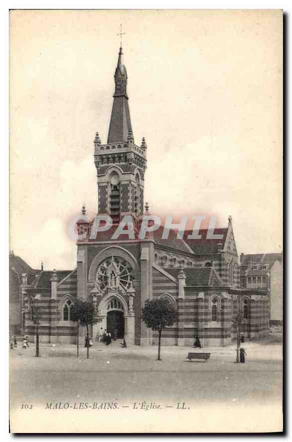CPA Malo les Bains L'Eglise
