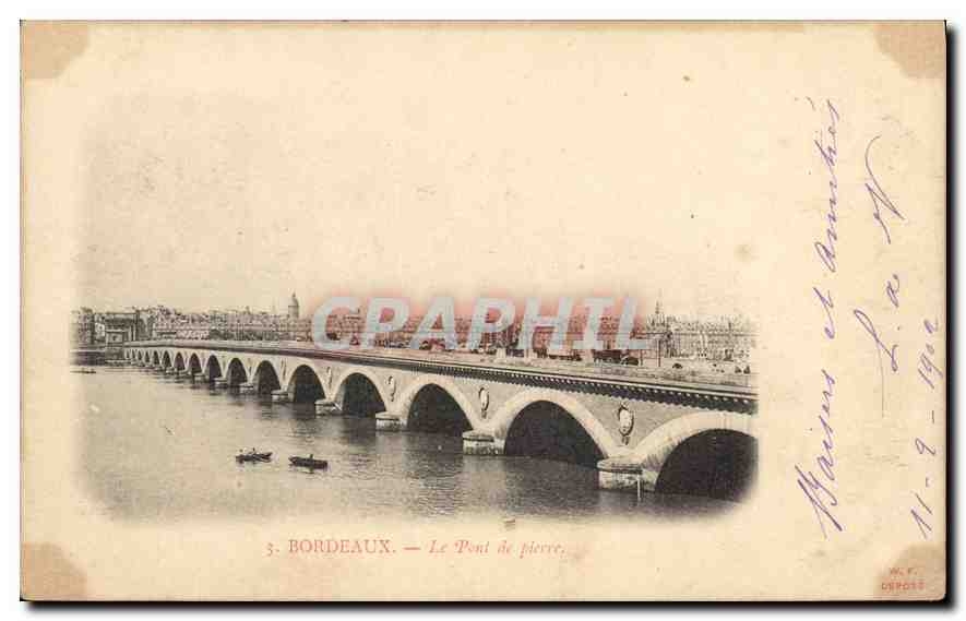 CPA Bordeaux Le Pont de Pierre