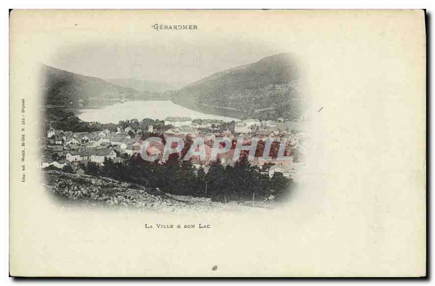 CPA Gerardmer La Ville Son Lac
