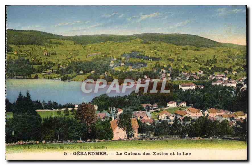 CPA Gerardmer Le Couteau des Xettes et le Lac