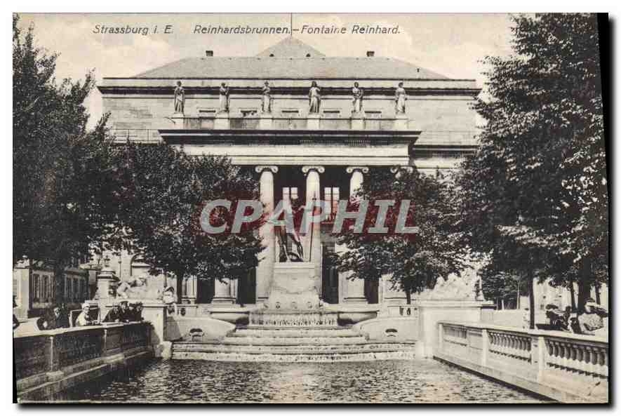 CPA Strassburg Reinhardsbrunnen Fontaine Reinhard