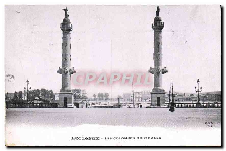 CPA Bordeaux Les Colonnes Rostrales
