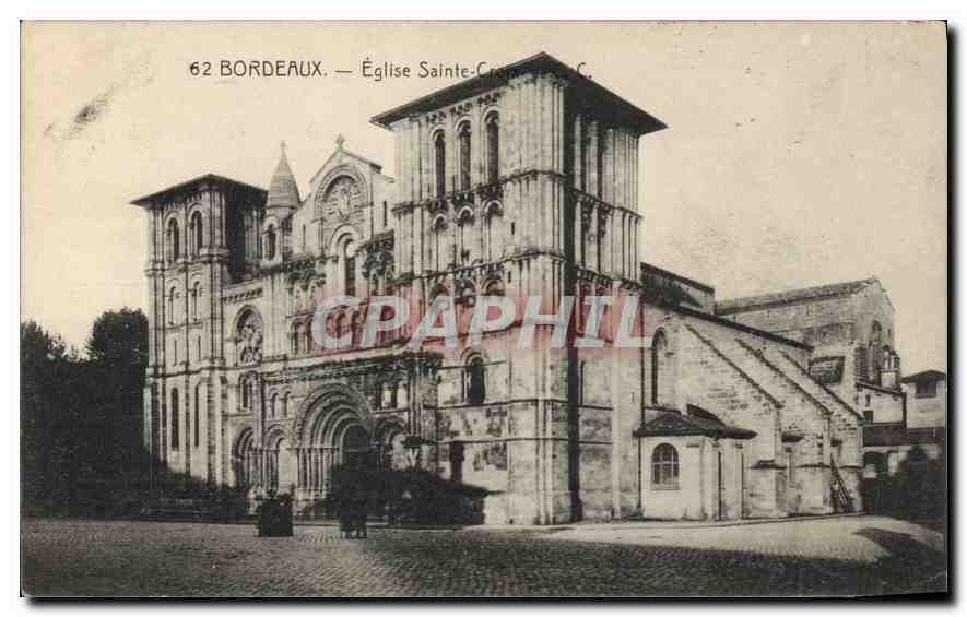 CPA Bordeaux Eglise Saint Croix