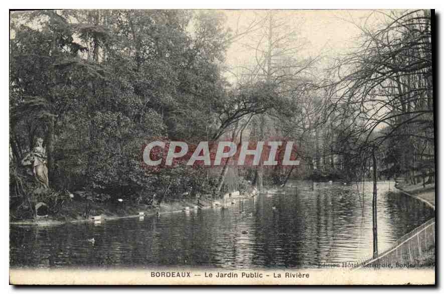 CPA Bordeaux Le Jardin Public le Riviere