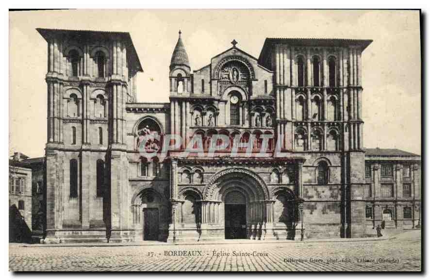 CPA Bordeaux Eglise Sainte Croix 