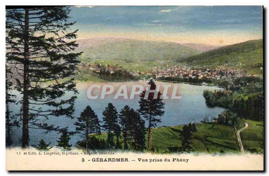 CPA Gerardmer Vue prise de Pheny