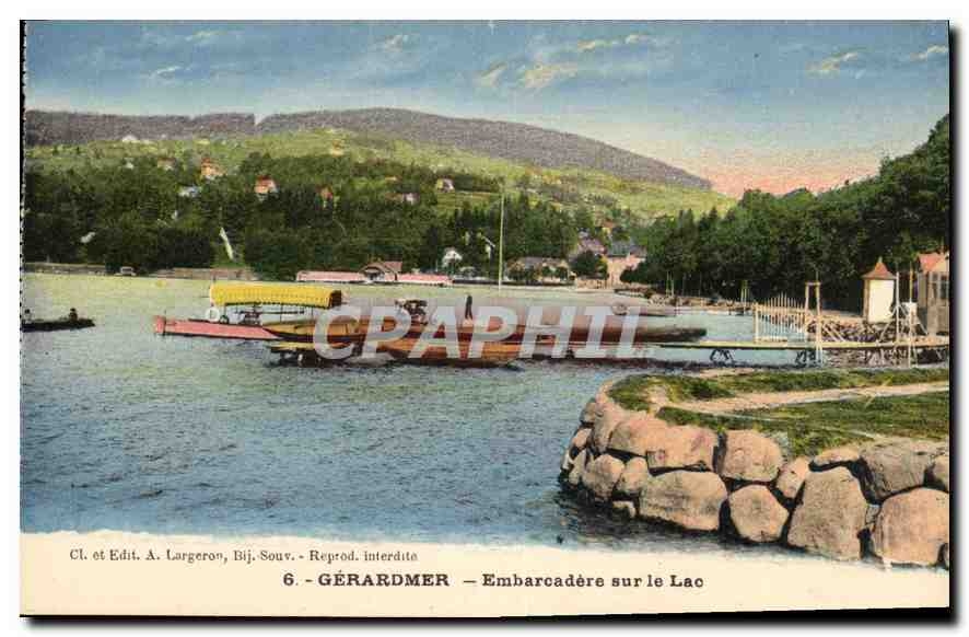 CPA Gerardmer Embarcadere sur le Lac