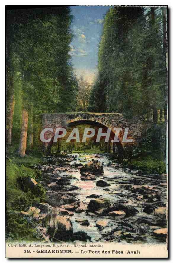 CPA Gerardmer Le Pont des Fees (Aval)