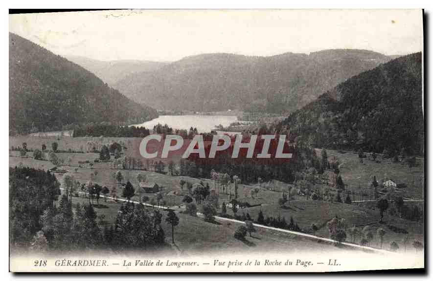 CPA Gerardmer La Vallee de Longemer Vue prise de La Roche du Plage