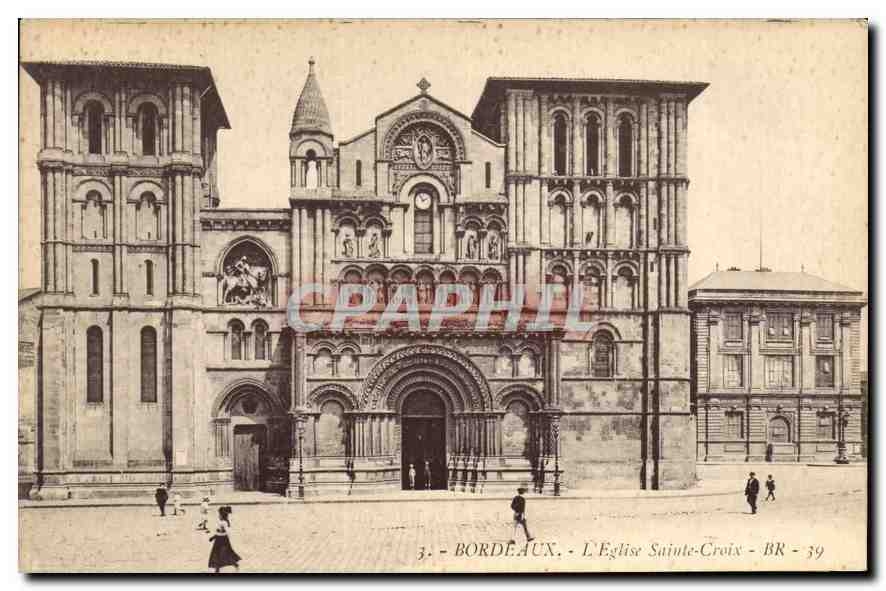 CPA Bordeaux L'Eglise SSainte Croix