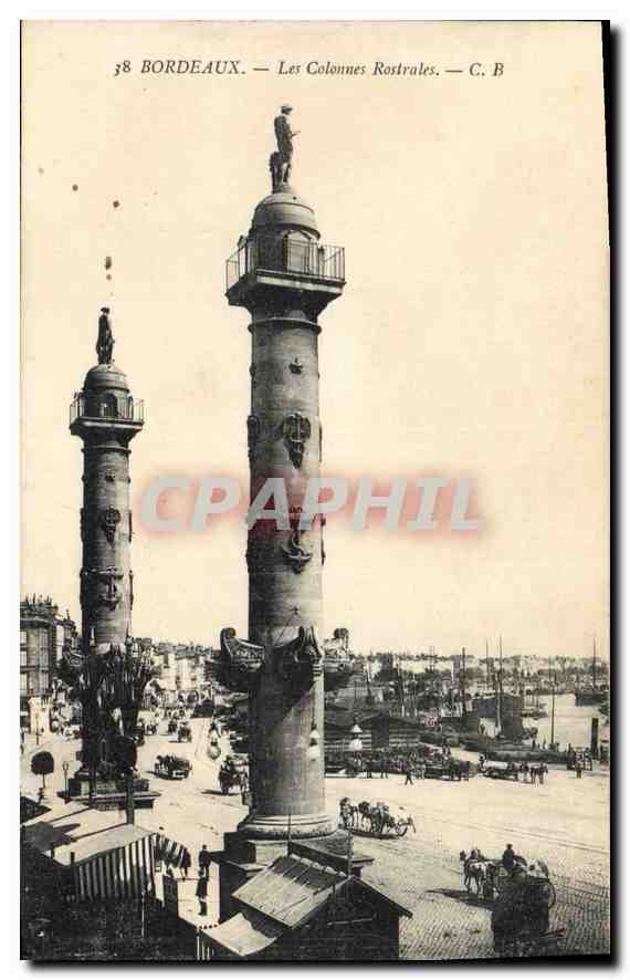 CPA Bordeaux les Colonnes Rostrales