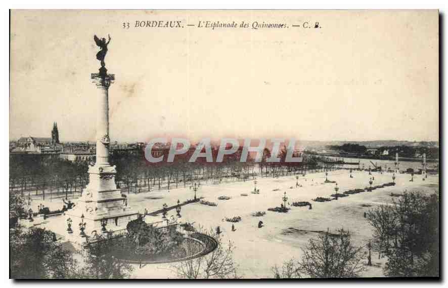 CPA Bordeaux L'Esplanade des Quineones