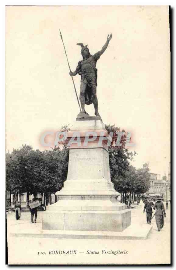 CPA Bordeaux Statue Vescingetorix