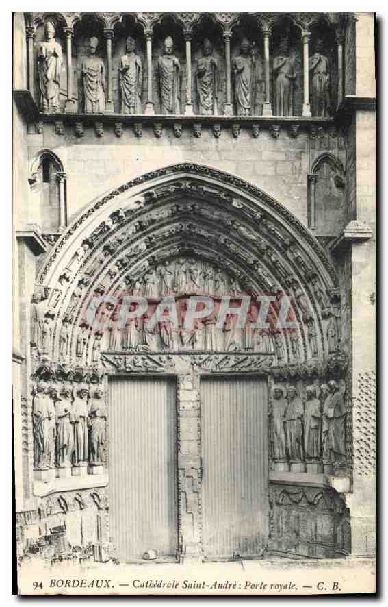 CPA Bordeaux Cathedrale Saint Andre Porte Royale