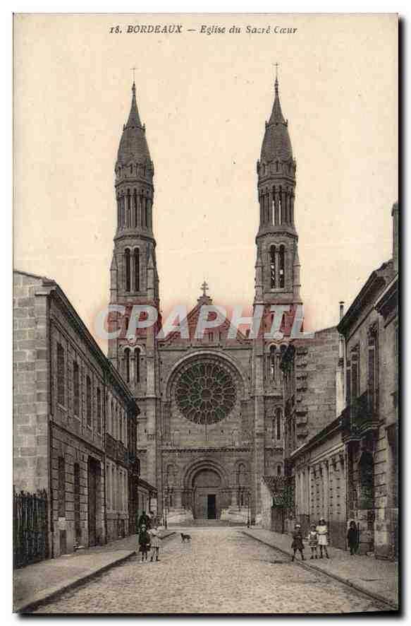 CPA Bordeaux Eglise du Sacre Coeur