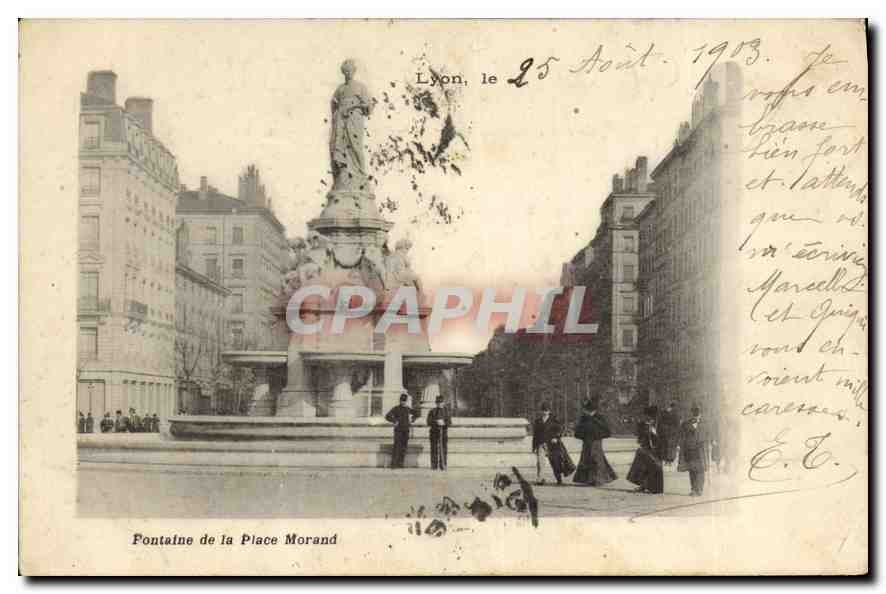 CPA Lyon Fontaine de la Place Morant