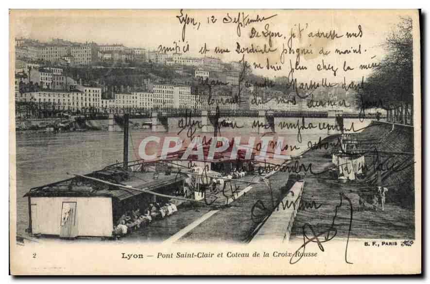 CPA Lyon Pont Saint Clair et Coteau de la Croix Rousse
