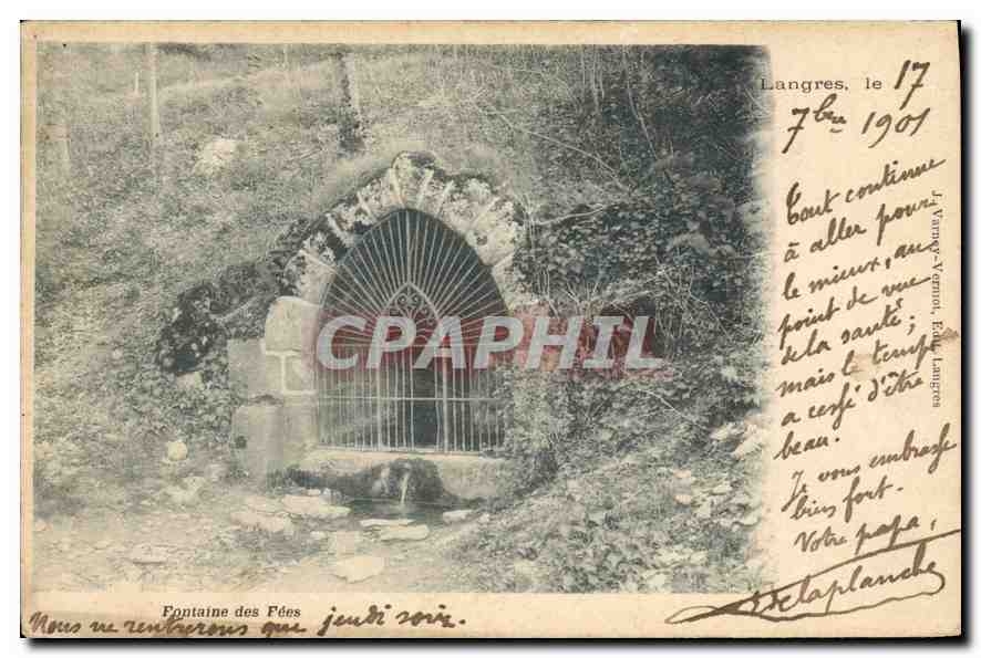 CPA Langres Fontaine des Fees