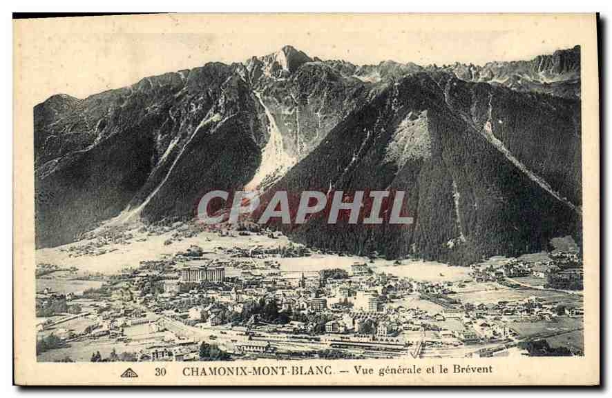 CPA Chamonix Mont Blanc Vue generale et le Brevent