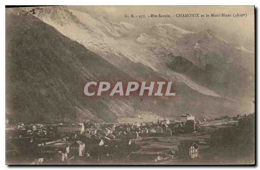 CPA Hte Savoie Chamonix et le Mont Blanc (4810 m)