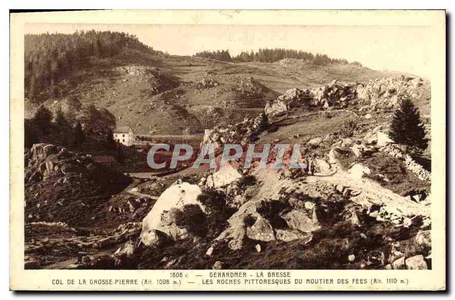 CPA Gerardmer La Bresse Les Roches Pittoresques du Moutier des Fees (alt 1110 m)