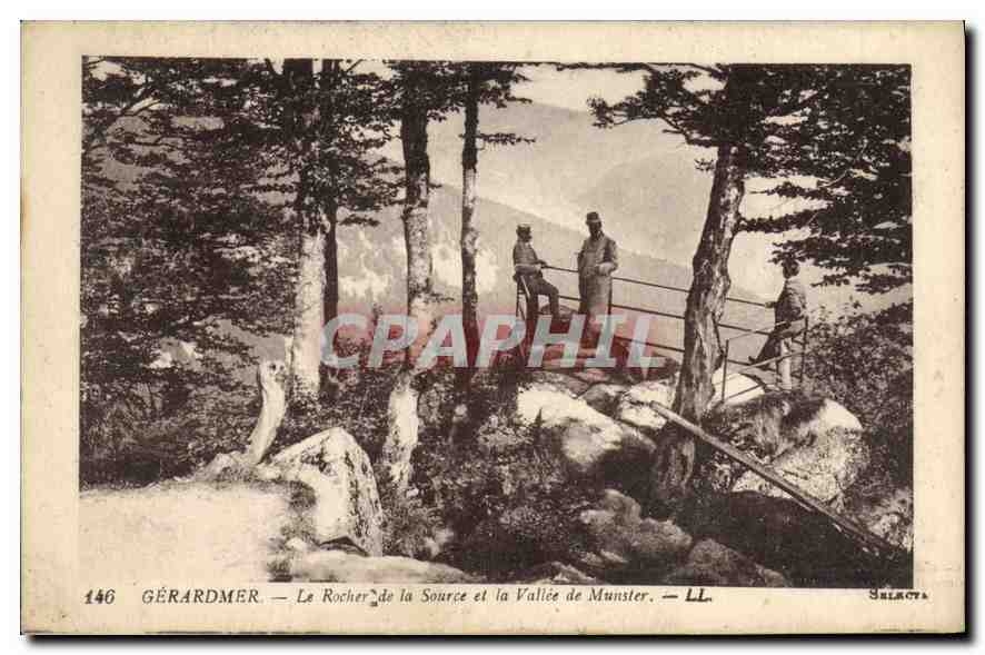 CPA Gerardmer Le Rocher de la Source et la Vallee de Munsier