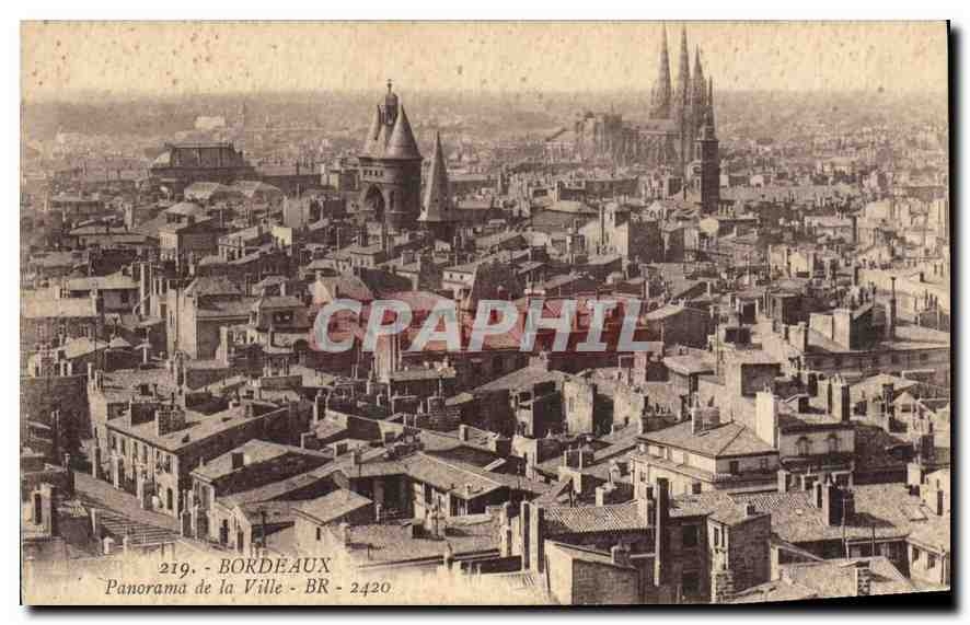 CPA Bordeaux Panorama de la Ville