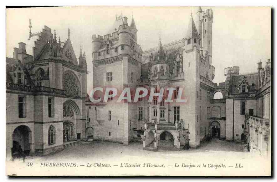 CPA Pierrefonds Le Chateau L'Escalier d'Honneur