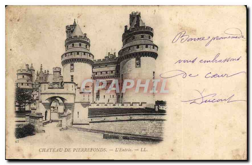 CPA Chateau de Pierrefonds L'Entree
