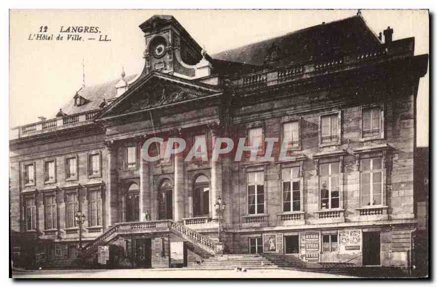 CPA Langres L'Hotel de Ville