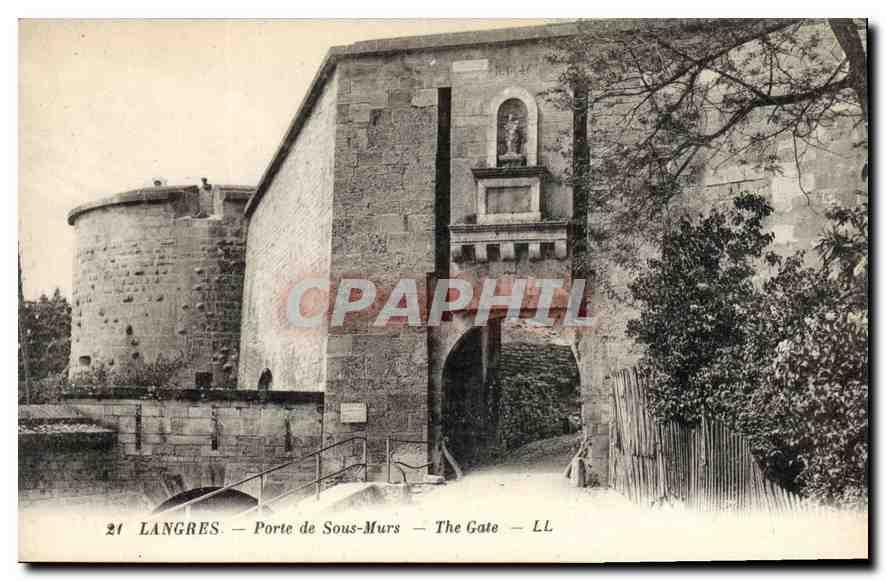 CPA Langres Porte de Sous Murs