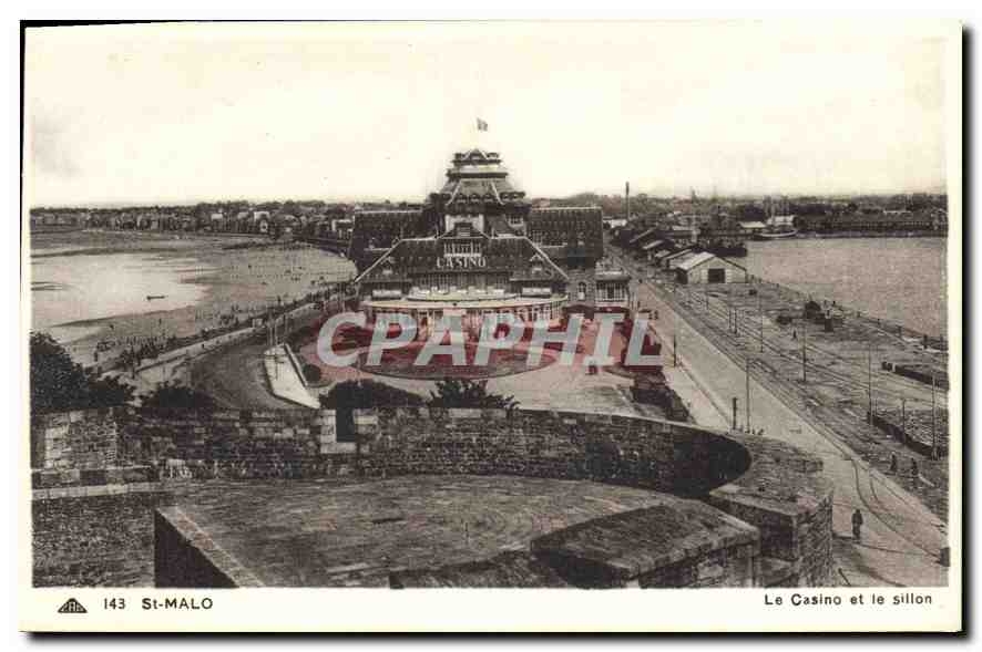 CPA St Malo Le Casino et le Sillon