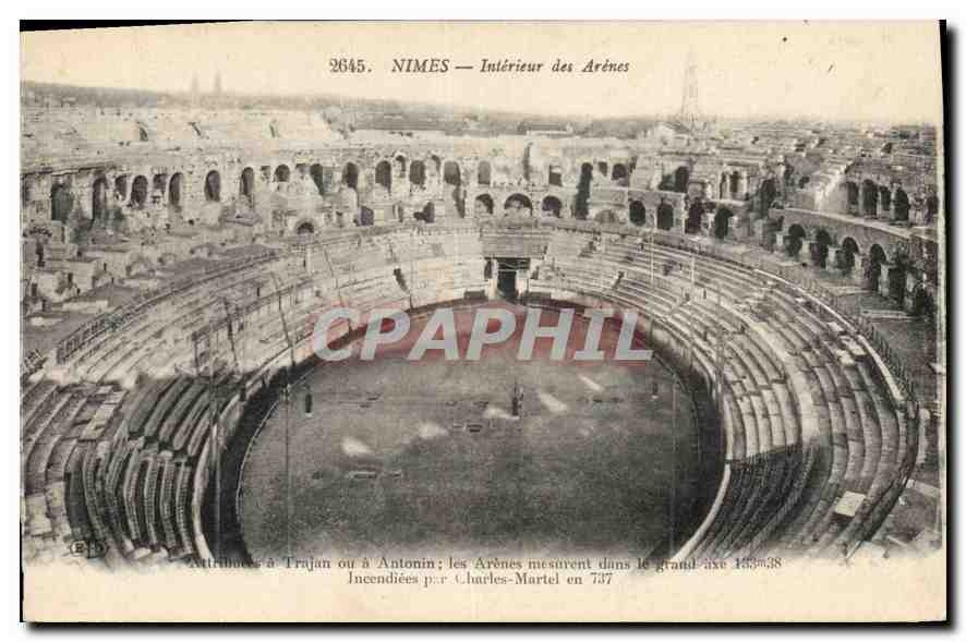 CPA Nimes Interieur des Arenes