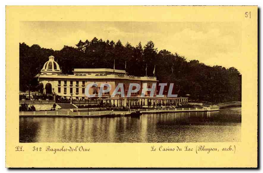 CPA Bagnoles de l'Orne Le Casino du Lac
