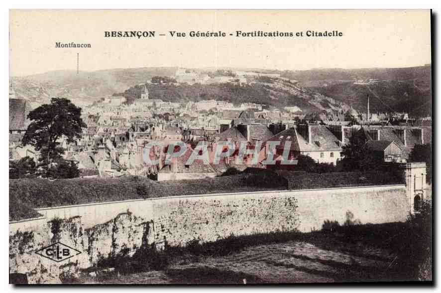 CPA Besancon Vue Generale Fortification et Citadelle