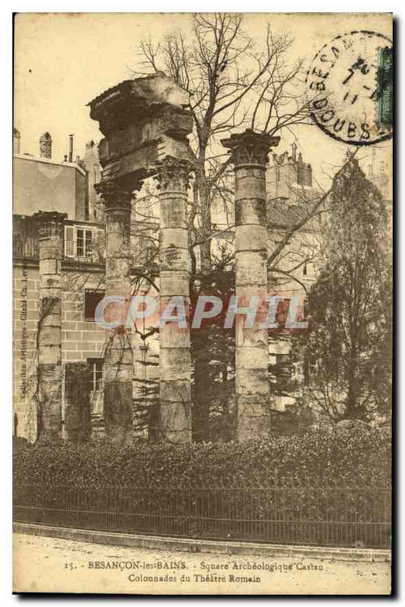 CPA Besancon les Bains Square Archeologique Castan Colonnades du theatre romain