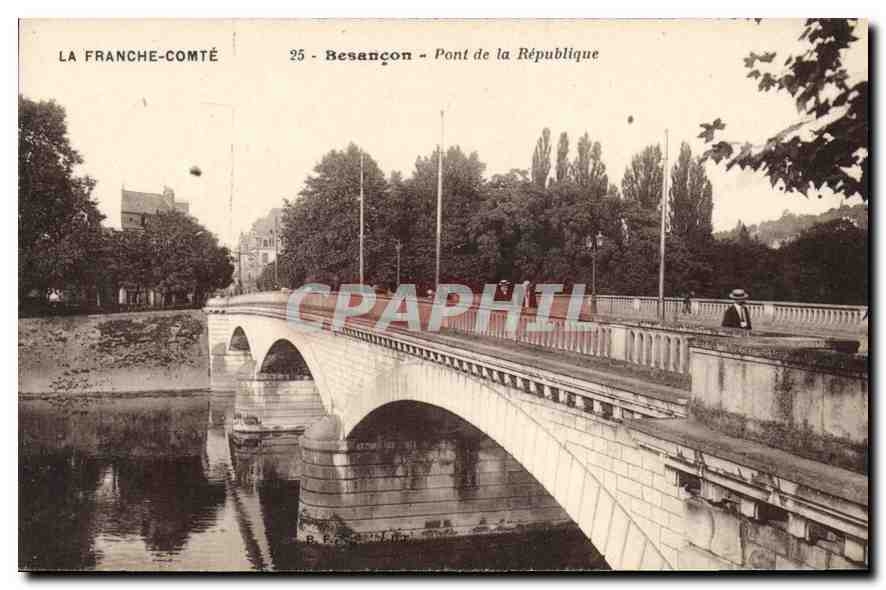 CPA Besancon Pont de la Republique