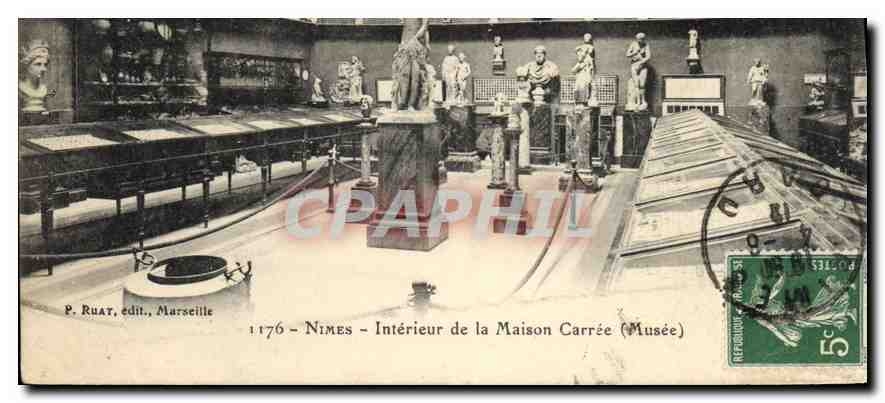 CPA Nimes Interieur de la Maison Carree (Musee)