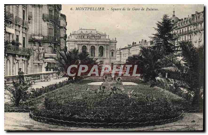 CPA Montpellier Square de la Garde de Palavas