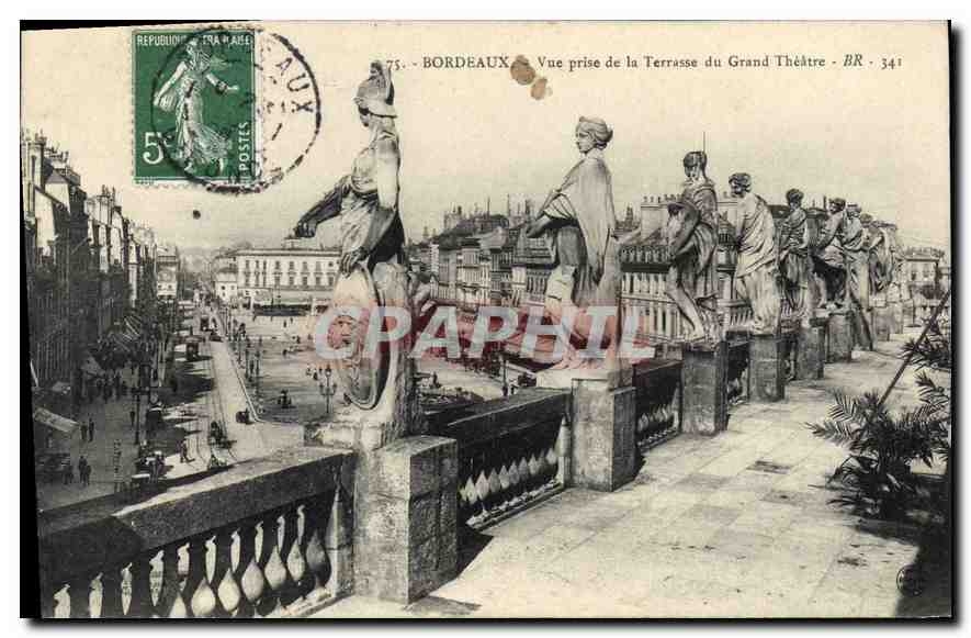 CPA Bordeaux Vue prise de la Terrasse du Grand Theatre