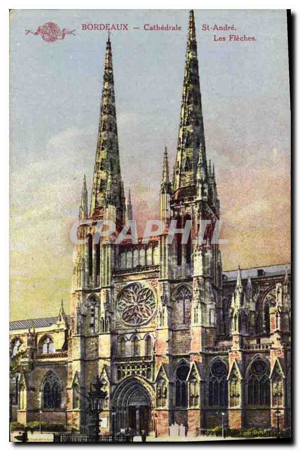 CPA Bordeaux Cathedrale St Andre Les Fleches