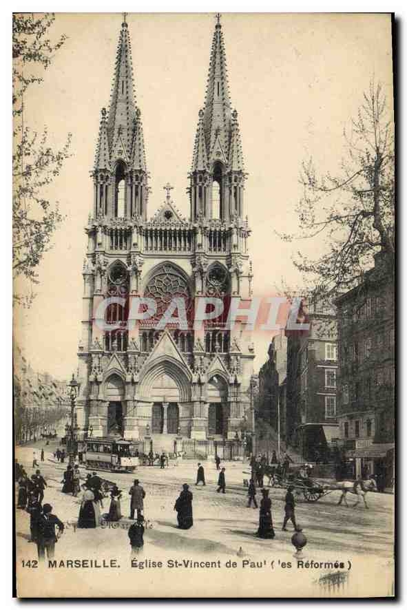 CPA Marseille Eglise St Vincent de Paul (Les Reformes)