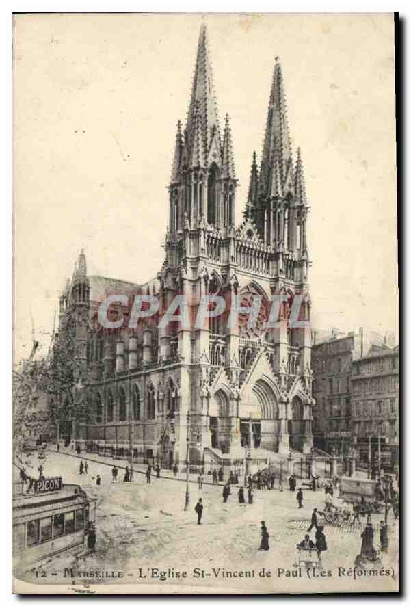 CPA Marseille L'Eglise St Vincent de Paul (Les Reformes)