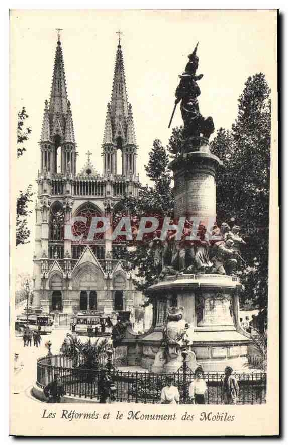 CPA Marseille Les Reformes et le Monument des Mobiles