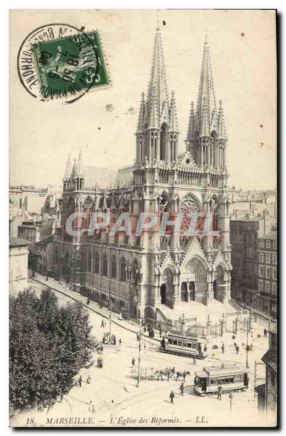 CPA Marseille L'Eglise des Reformes