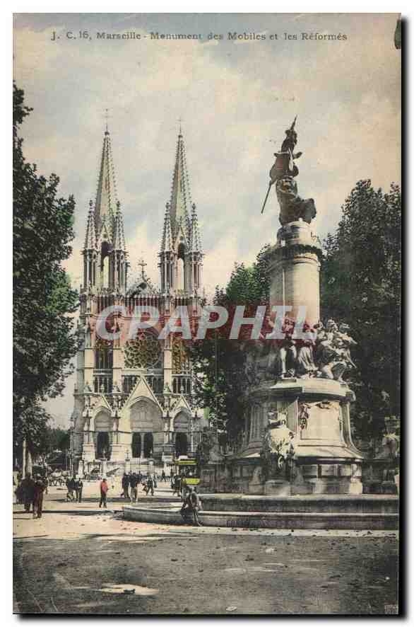 CPA Marseille Monument des Mobiles et les Reformes