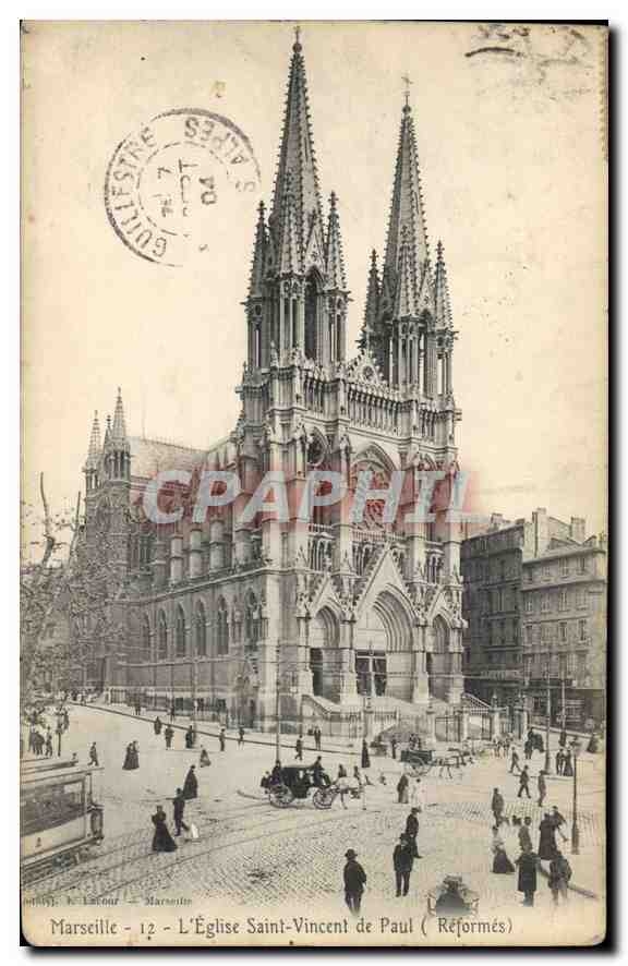 CPA Marseille L'Eglise Saint Vincent de Paul (Reformes)