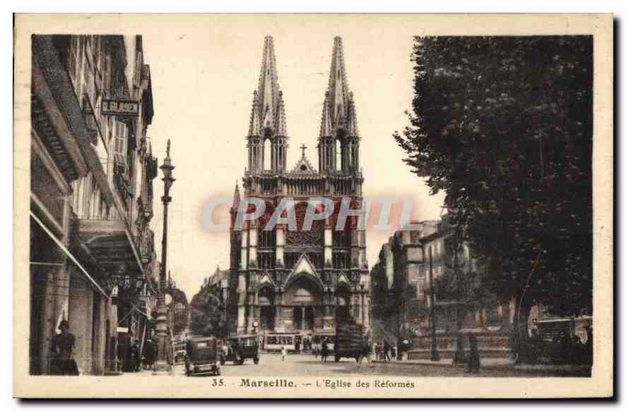 CPA Marseille L'Eglise des Reformes