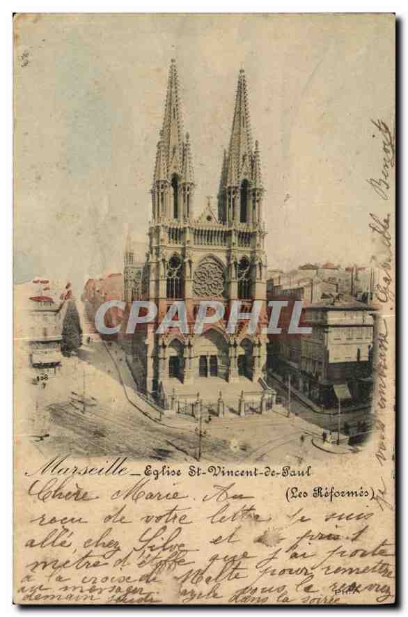 CPA Marseille Eglise St Vincent de Paul